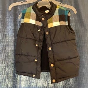 Plaid and Navy Vest
